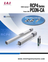 IAI RCP4 CATALOG RCP4 & PCON-CA SERIES: ROBO CYLINDER & POWER CON
